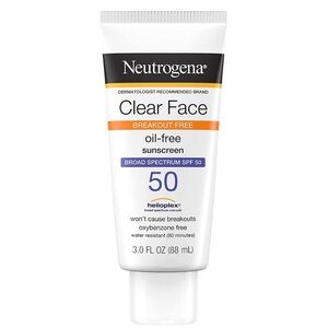Neutrogena clear face oil free sunscreen spf 50